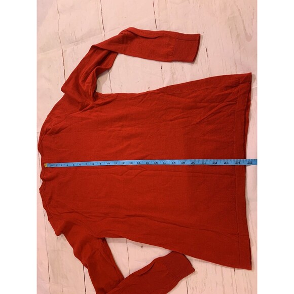 Merino Charter Club Luxury Macys Red Sweater Wool Large Medium M 8 10 Pullover - Picture 8 of 14